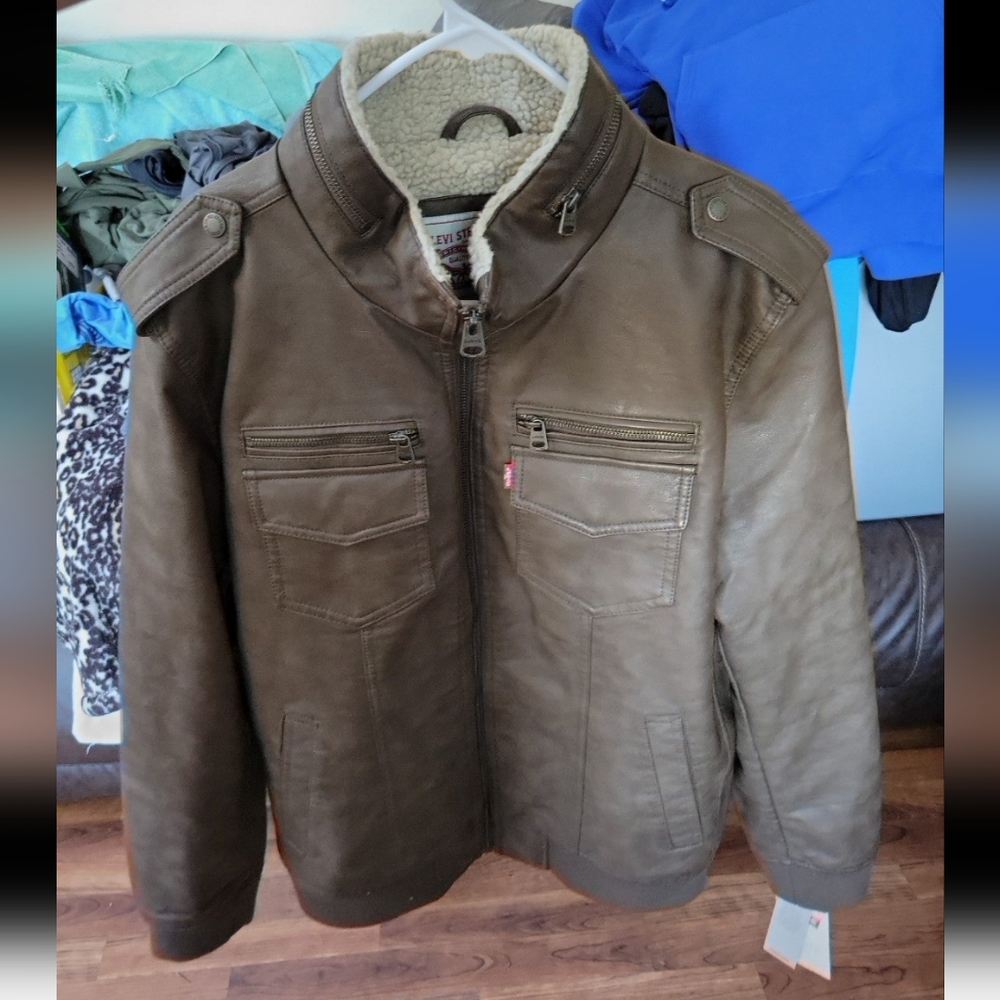 Levi's Faux Leather Aviator Jacket